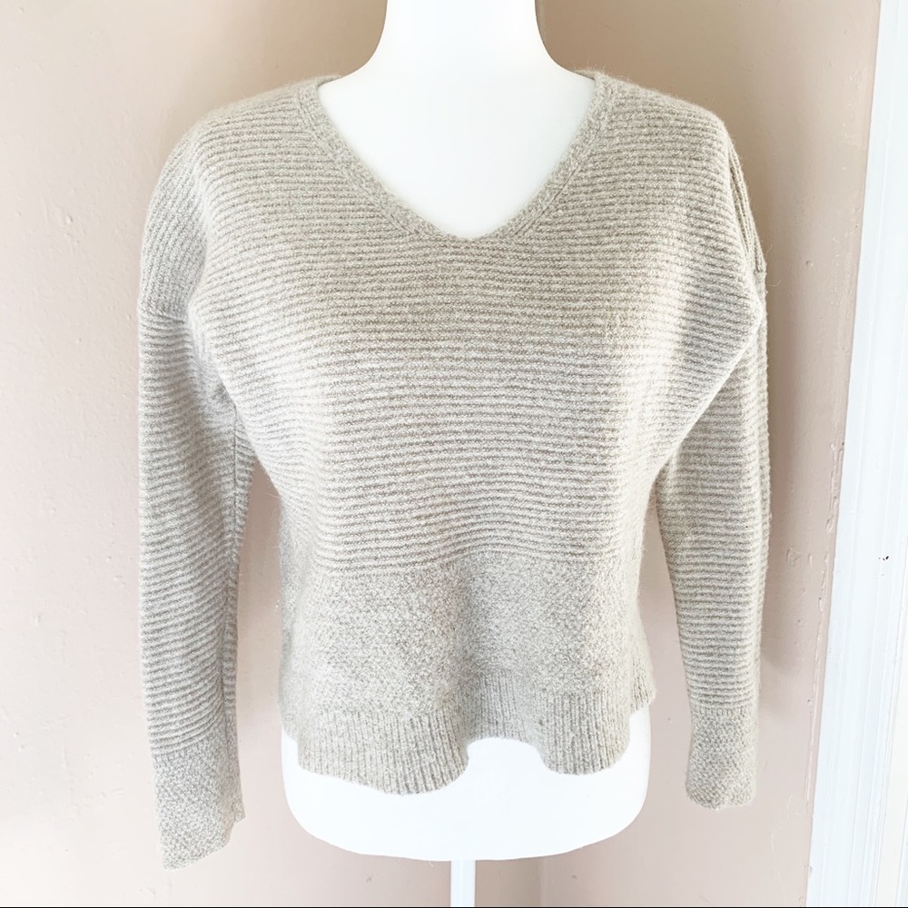 Eileen Fisher Wool Blend Cropped Sweater Top